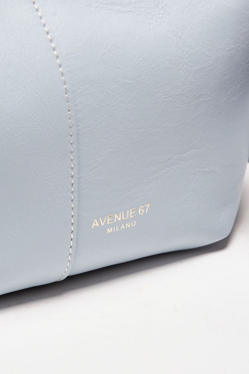 borsa morbida morgana in pelle sauvage celeste donna Avenue 67 - 4