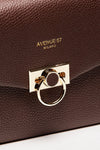 borsa media semirigida rosalie in pelle cioccolato donna Avenue 67 - 5
