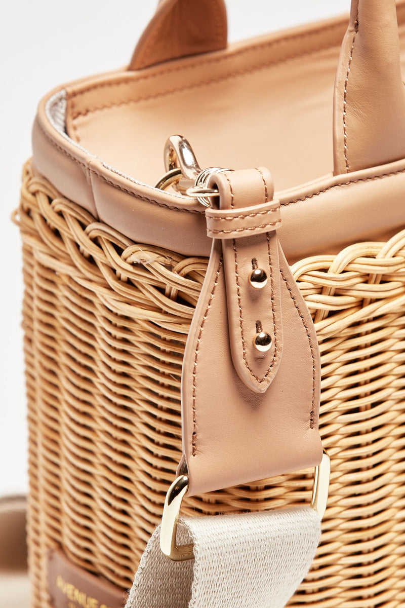 borsa rigida lillith in midollino e pelle donna Avenue 67 - 1