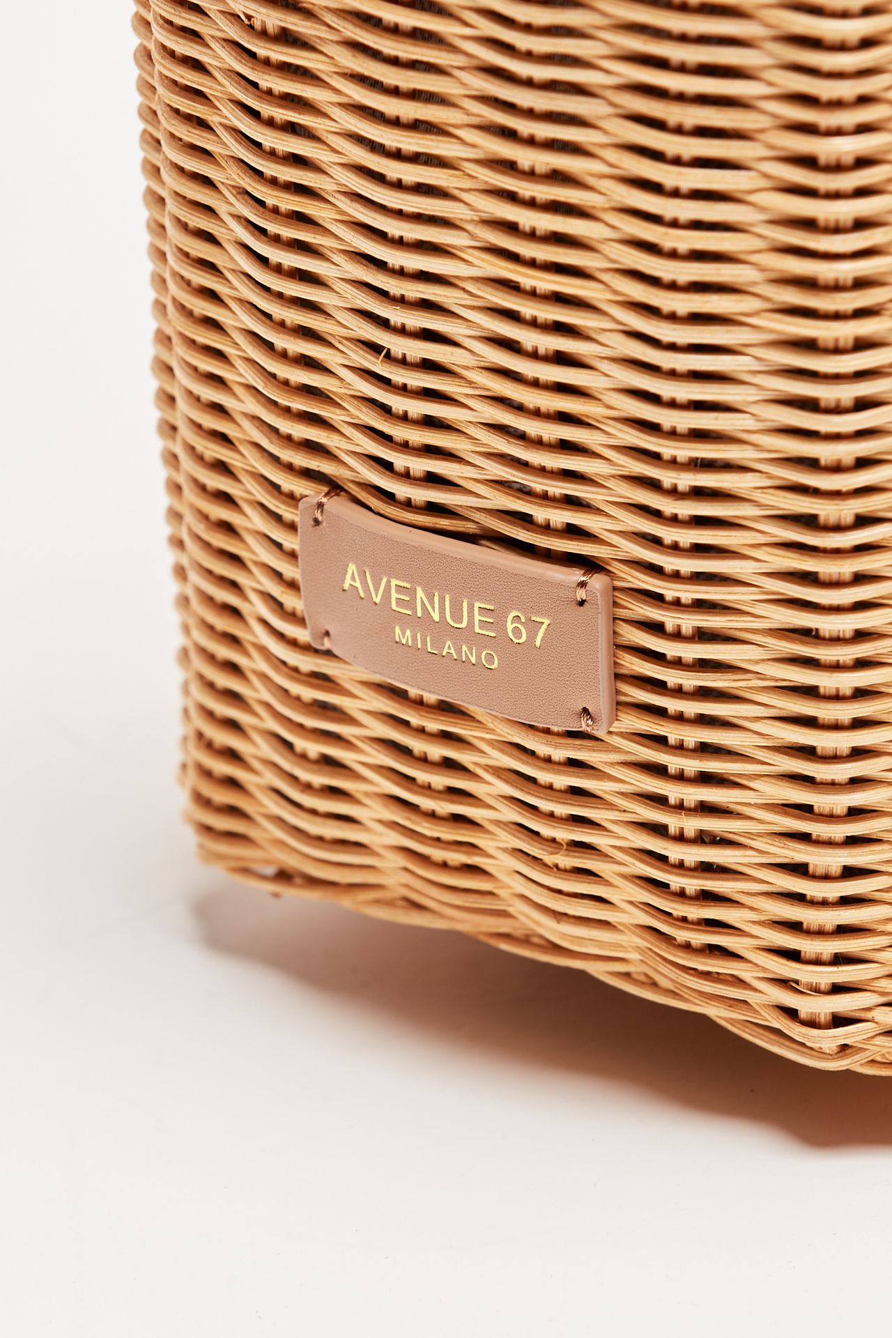 borsa rigida lillith in midollino e pelle donna Avenue 67 - 5