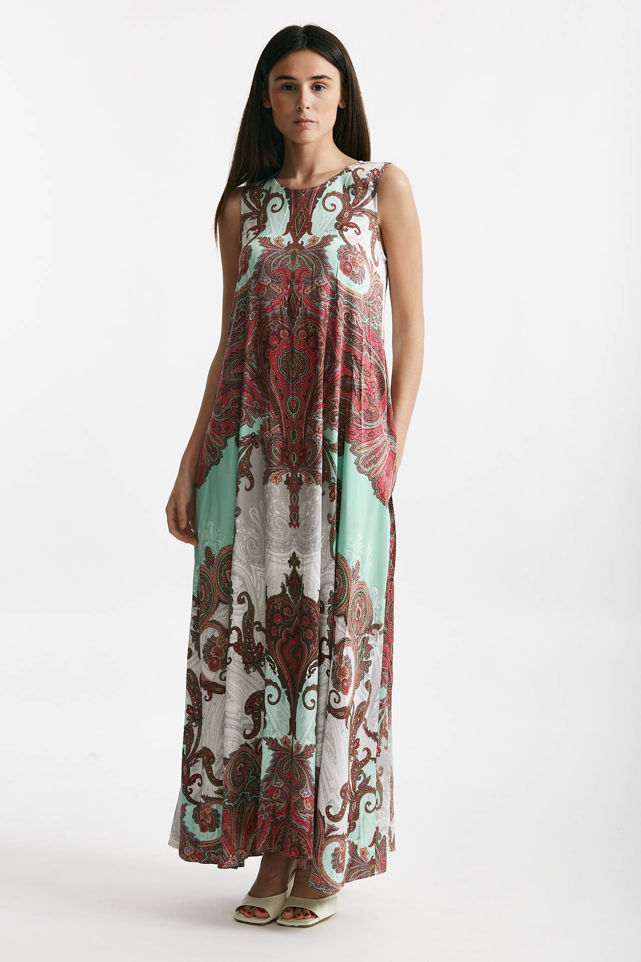 abito senza maniche fantasia donna Bellini - 5