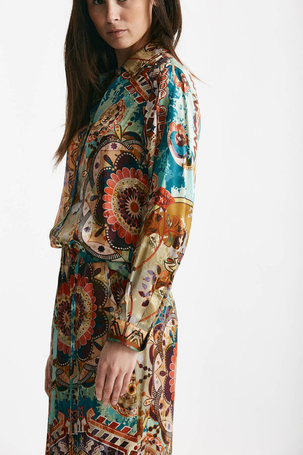 camicia in fantasia multicolore donna Bellini