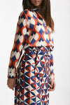 camicia in fantasia fantasia geometrica donna Bellini - 4