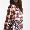camicia in fantasia fantasia geometrica donna Bellini - 7