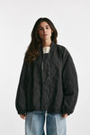 bomber over in nylon grigio scuro donna Giorgio brato - 1