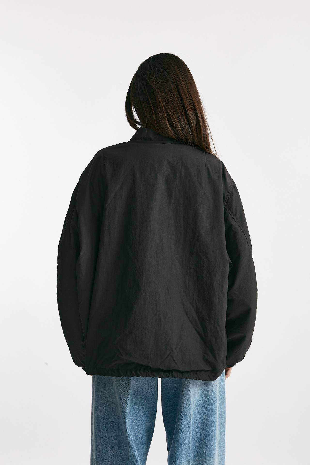 bomber over in nylon grigio scuro donna Giorgio brato - 3