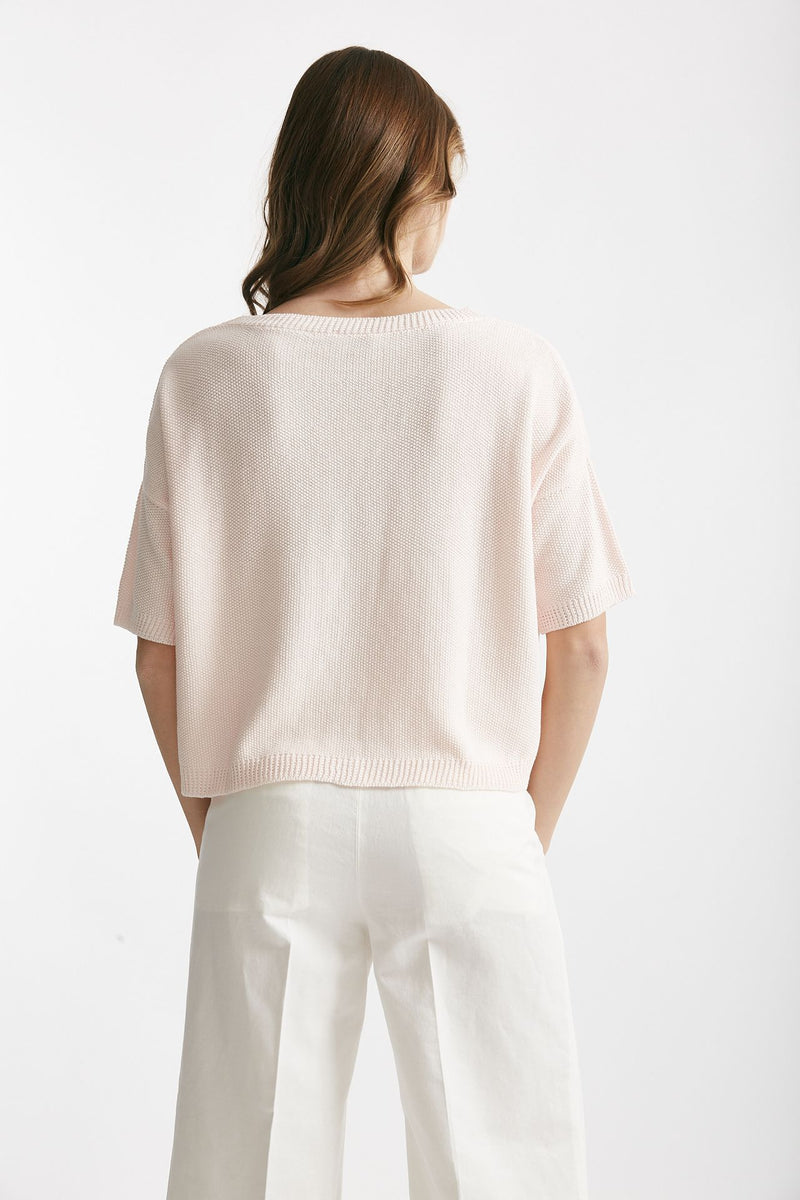 maglia a scatolina rosa chiaro donna Clouds - 3