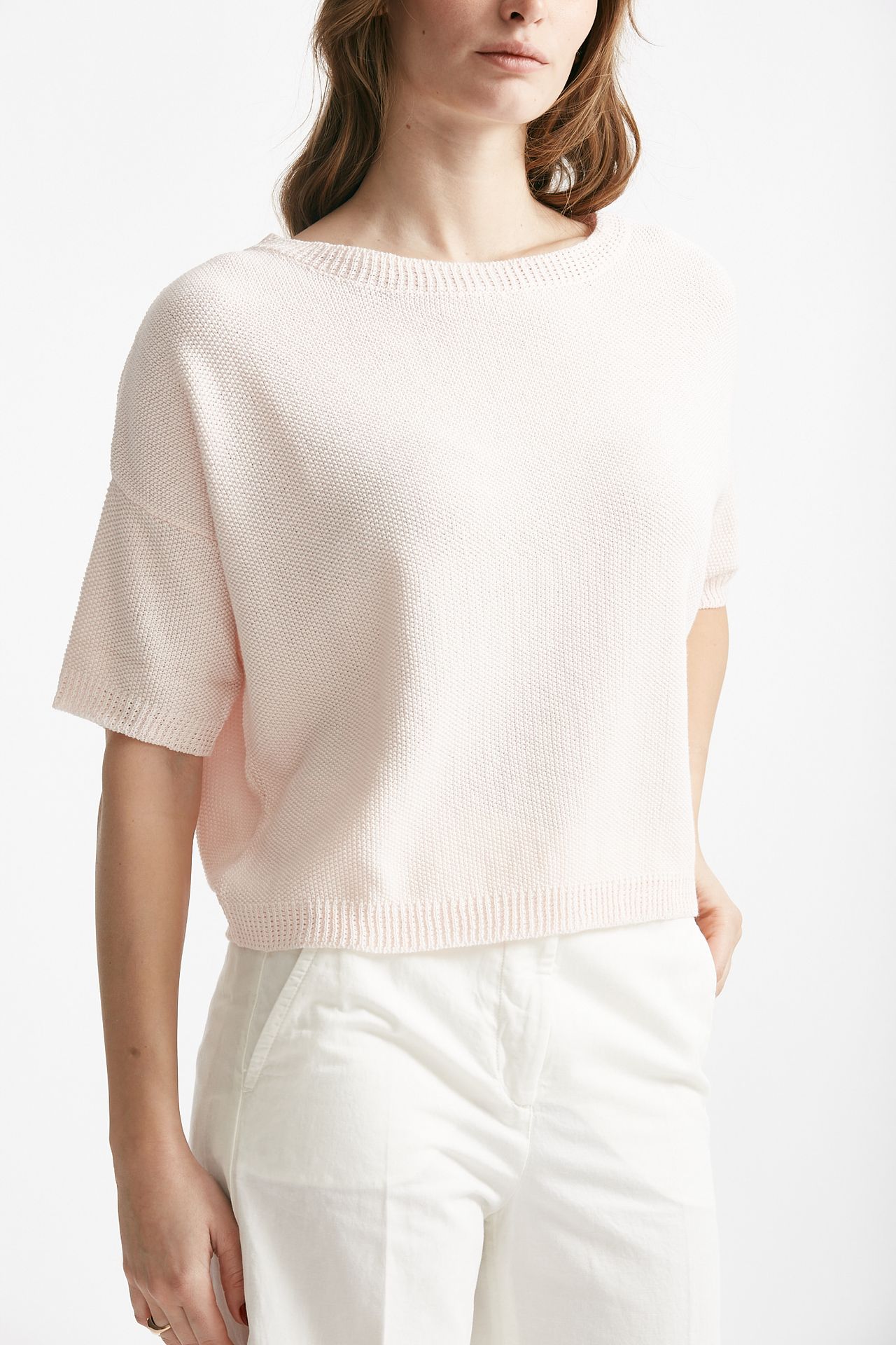 maglia a scatolina rosa chiaro donna Clouds - 4