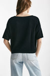 maglia a scatolina nero donna Clouds - 3