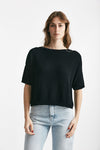 maglia a scatolina nero donna Clouds - 1