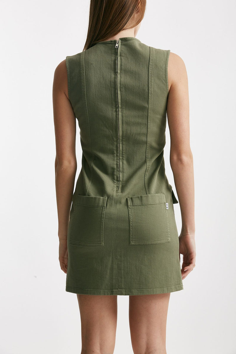 abito corto keen verde militare donna Department five - 3