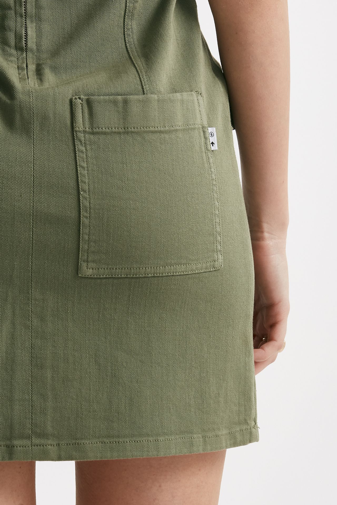 abito corto keen verde militare donna Department five - 6