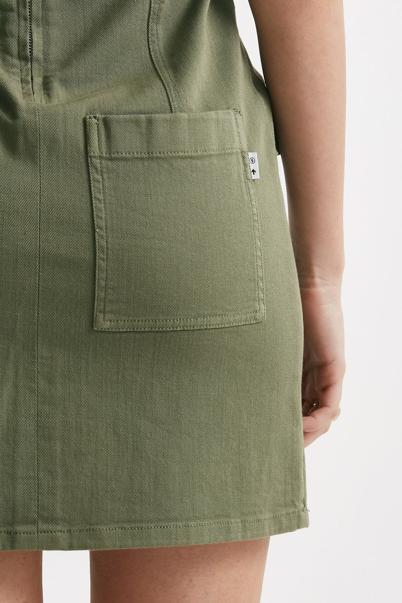 abito corto keen verde militare donna Department five - 6