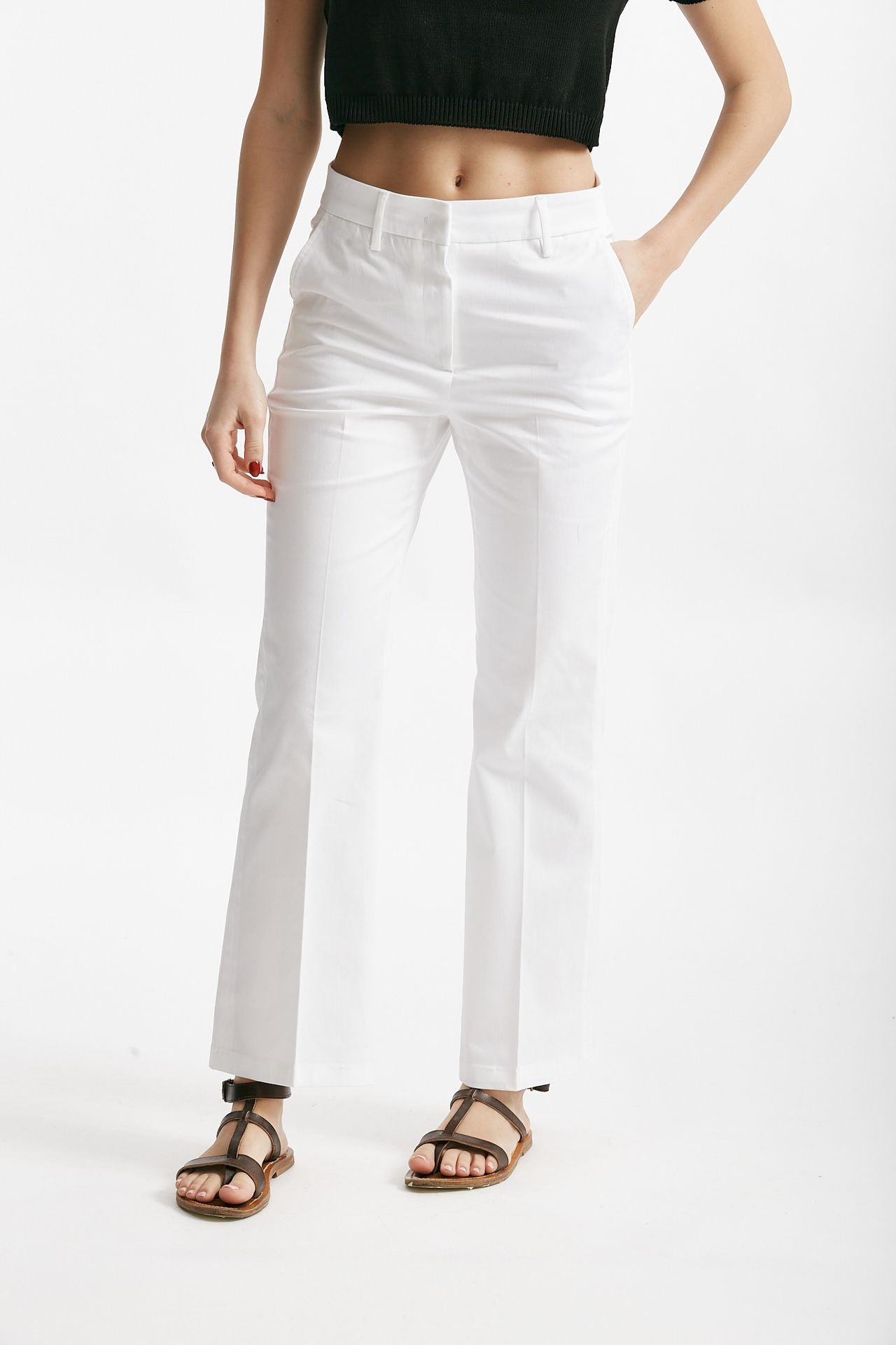 pantalone in cotone jettis bianco donna Department five - 1