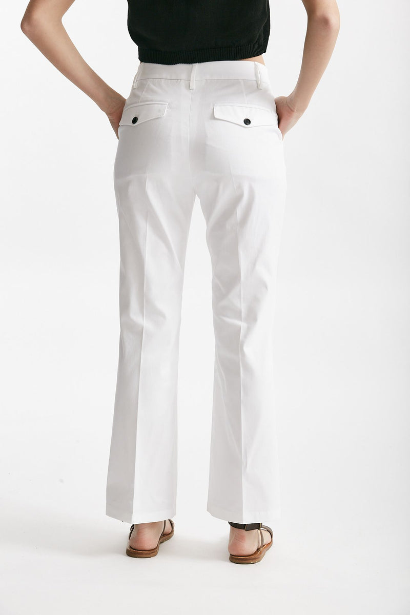 pantalone in cotone jettis bianco donna Department five - 3