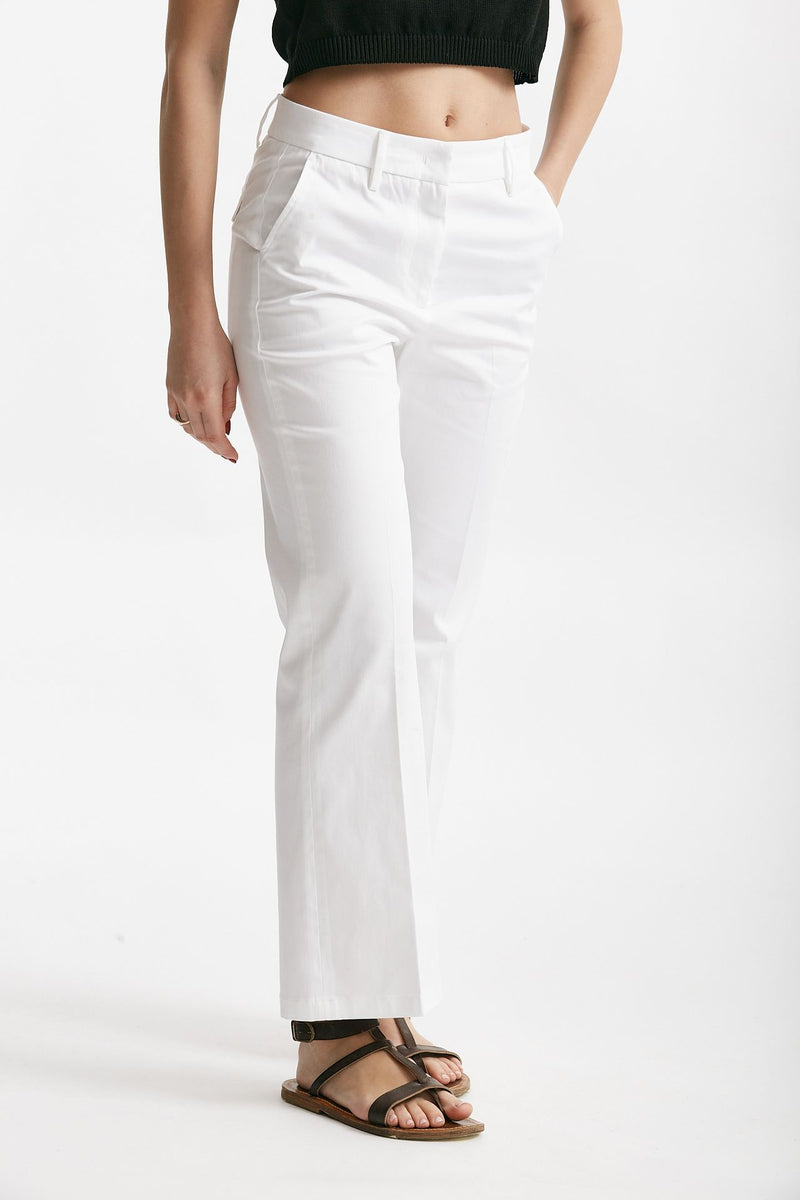 pantalone in cotone jettis bianco donna Department five - 4