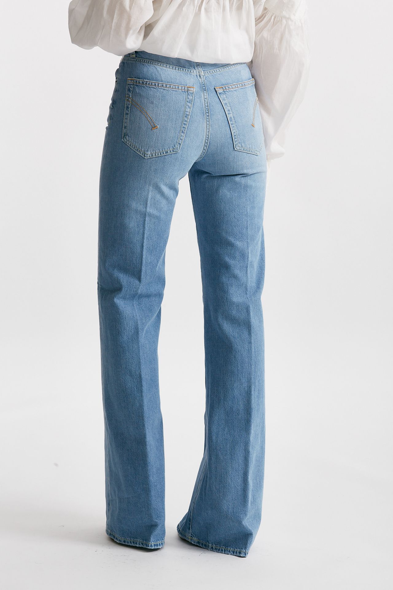 jeans palazzo amber denim chiaro donna Dondup - 3