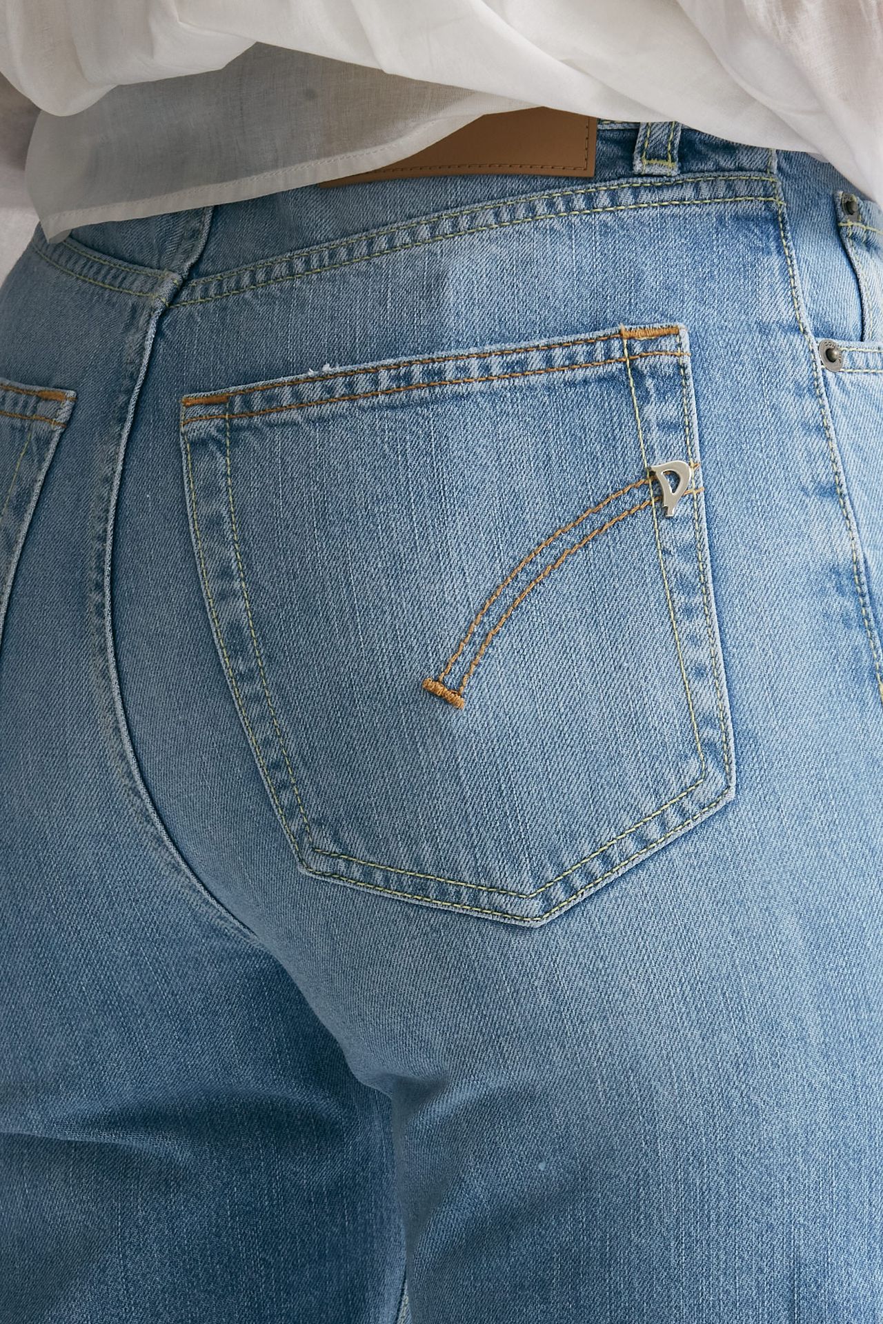 jeans palazzo amber denim chiaro donna Dondup - 8