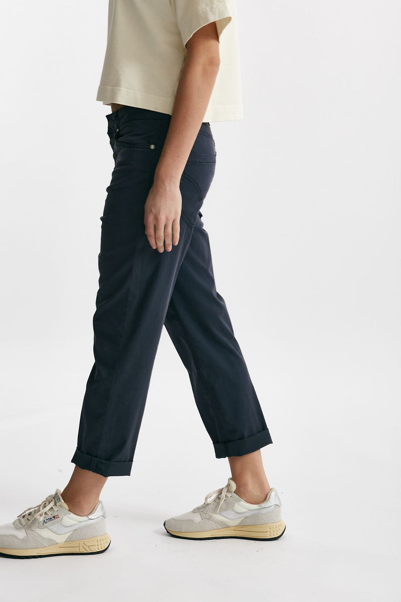 pantalone loose fit koons blu slavato donna Dondup - 2