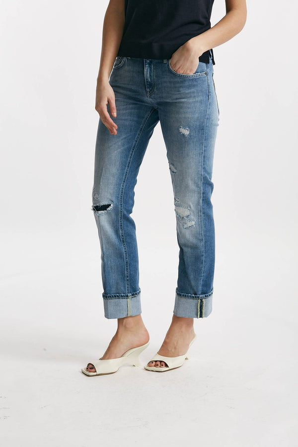 jeans slim coco lavaggio medio/chiaro donna Dondup