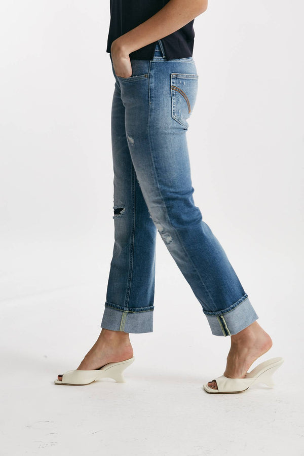jeans slim coco lavaggio medio/chiaro donna Dondup