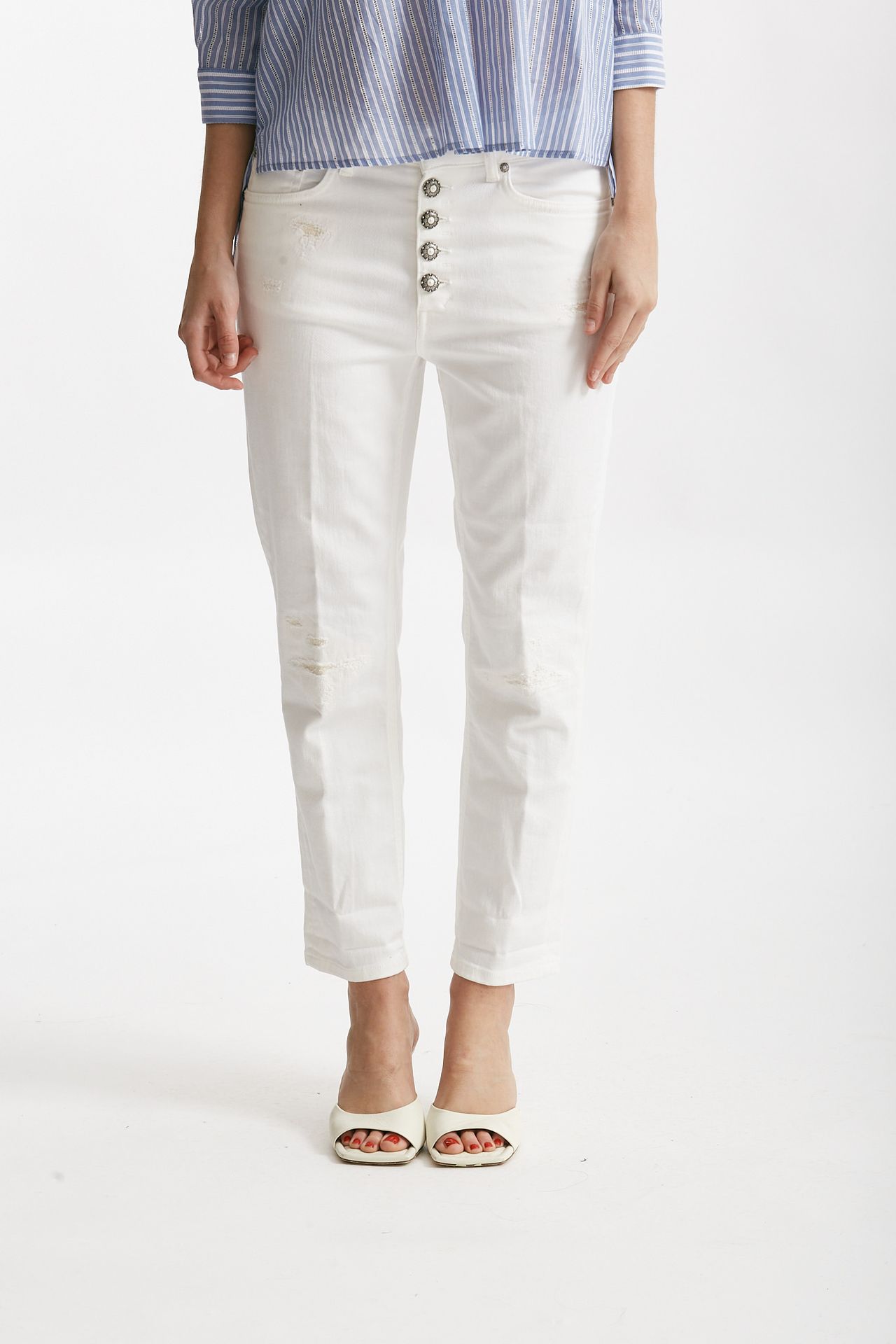 jeans loose fit koons bianco donna Dondup - 1