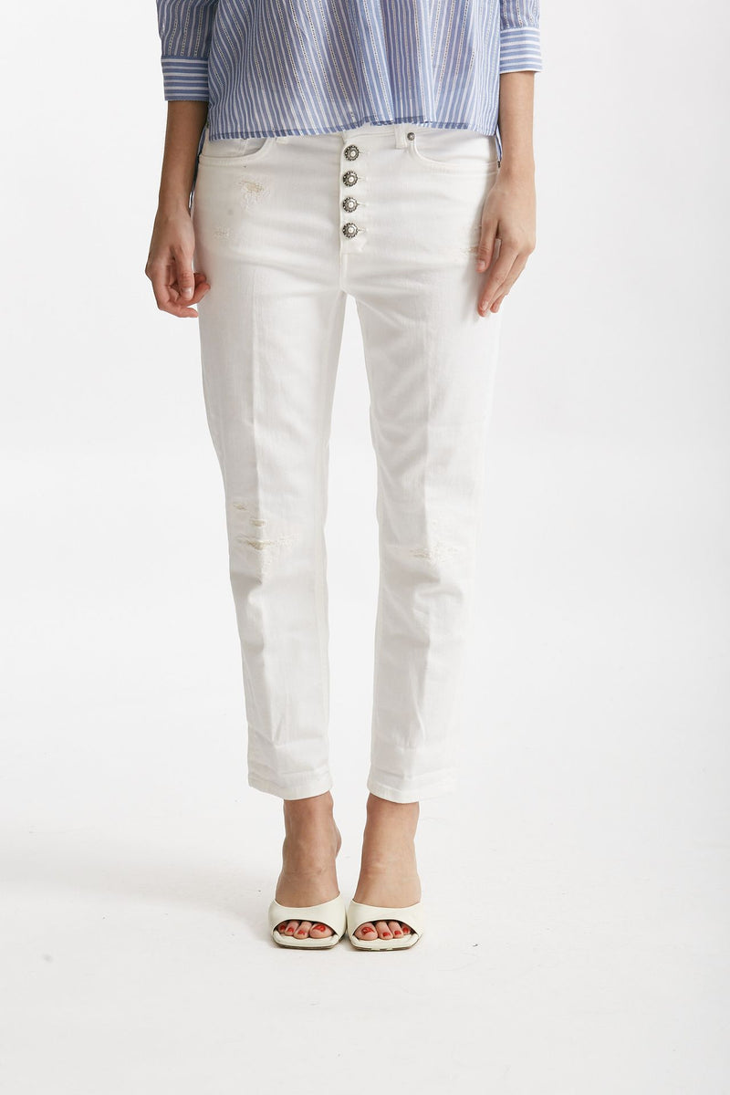 jeans loose fit koons bianco donna Dondup - 1