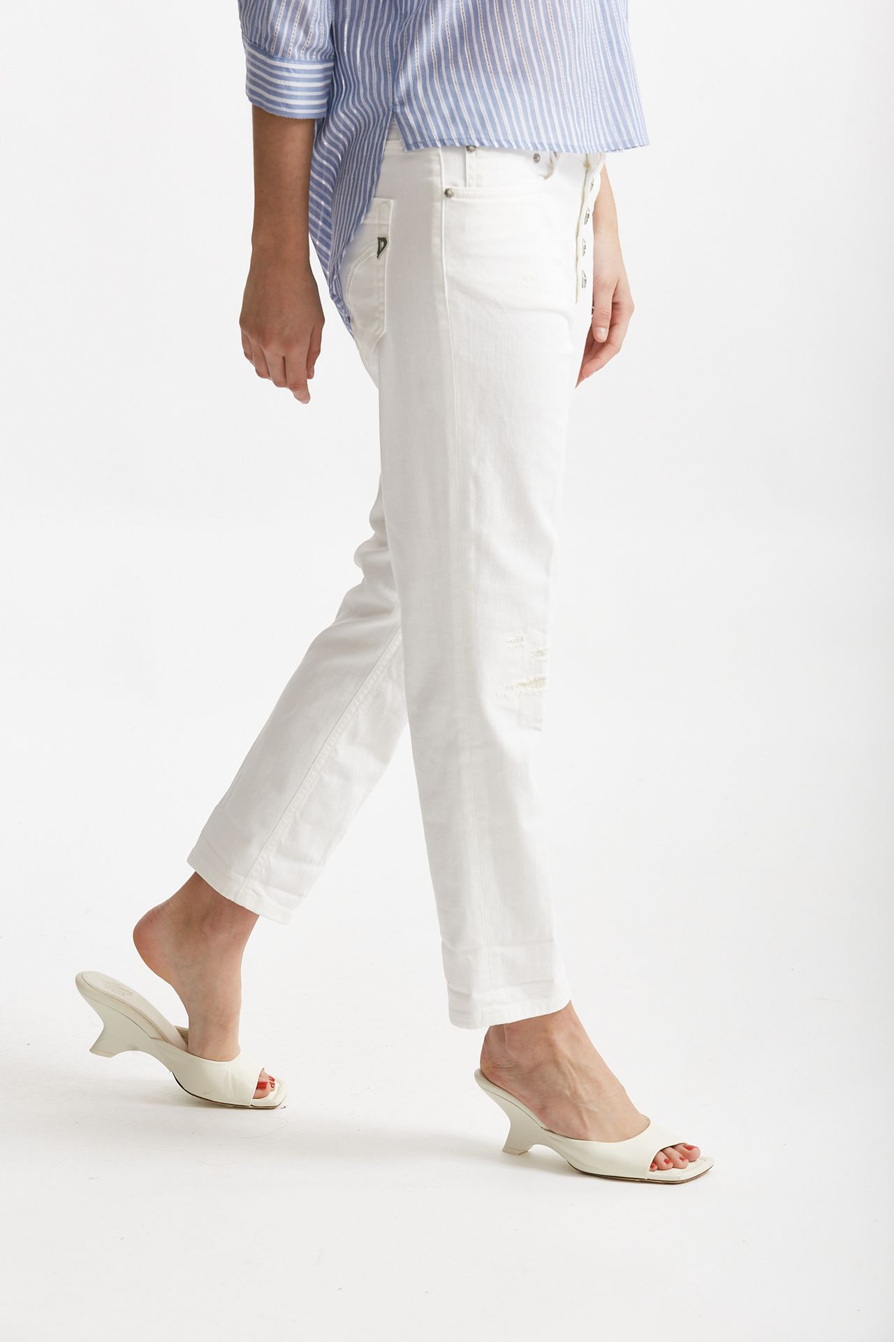 jeans loose fit koons bianco donna Dondup - 4
