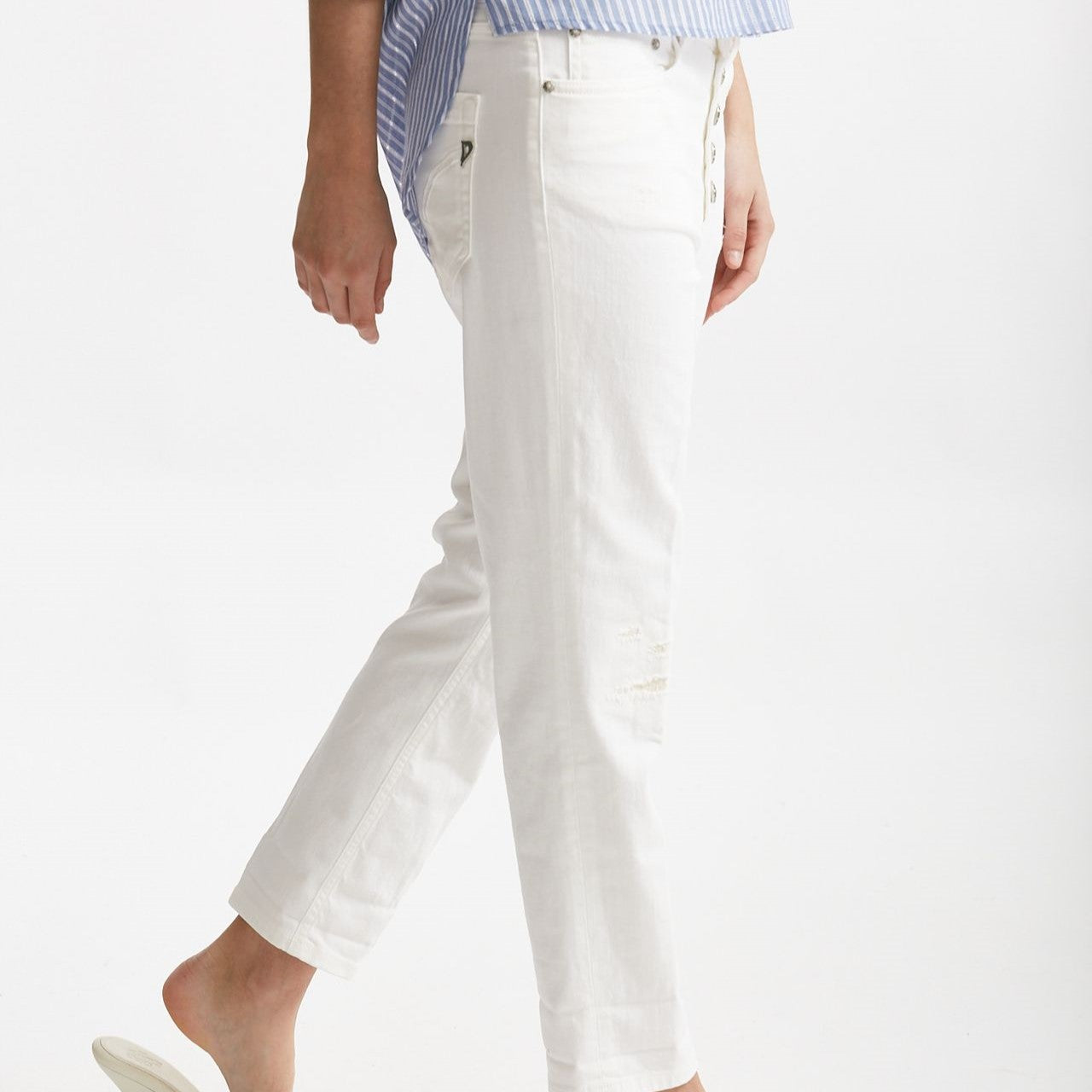 jeans loose fit koons bianco donna Dondup - 8