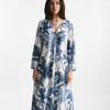 abito lungo in cotone soleil fantasia blu donna Elleblue - 8