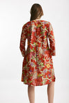 abito midi soleil crop fantasia rossa donna Elleblue - 3