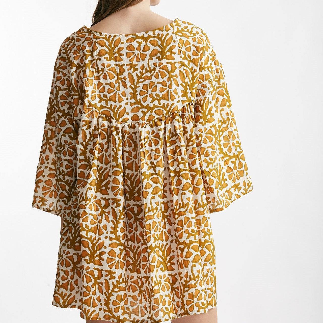 abito corto bibi beige arancio e bianca donna Elleblue - 4