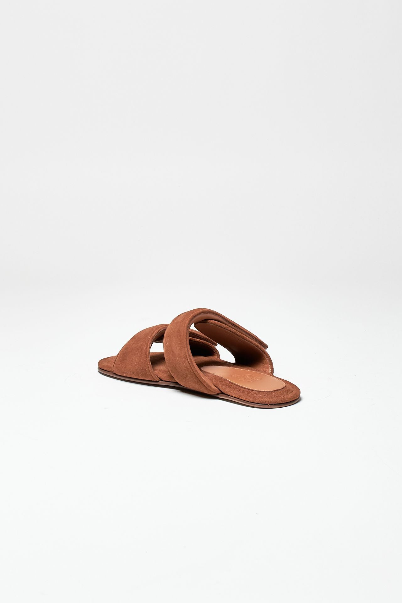 sandalo piatto julianne in suede tabacco donna Gia borghini - 4