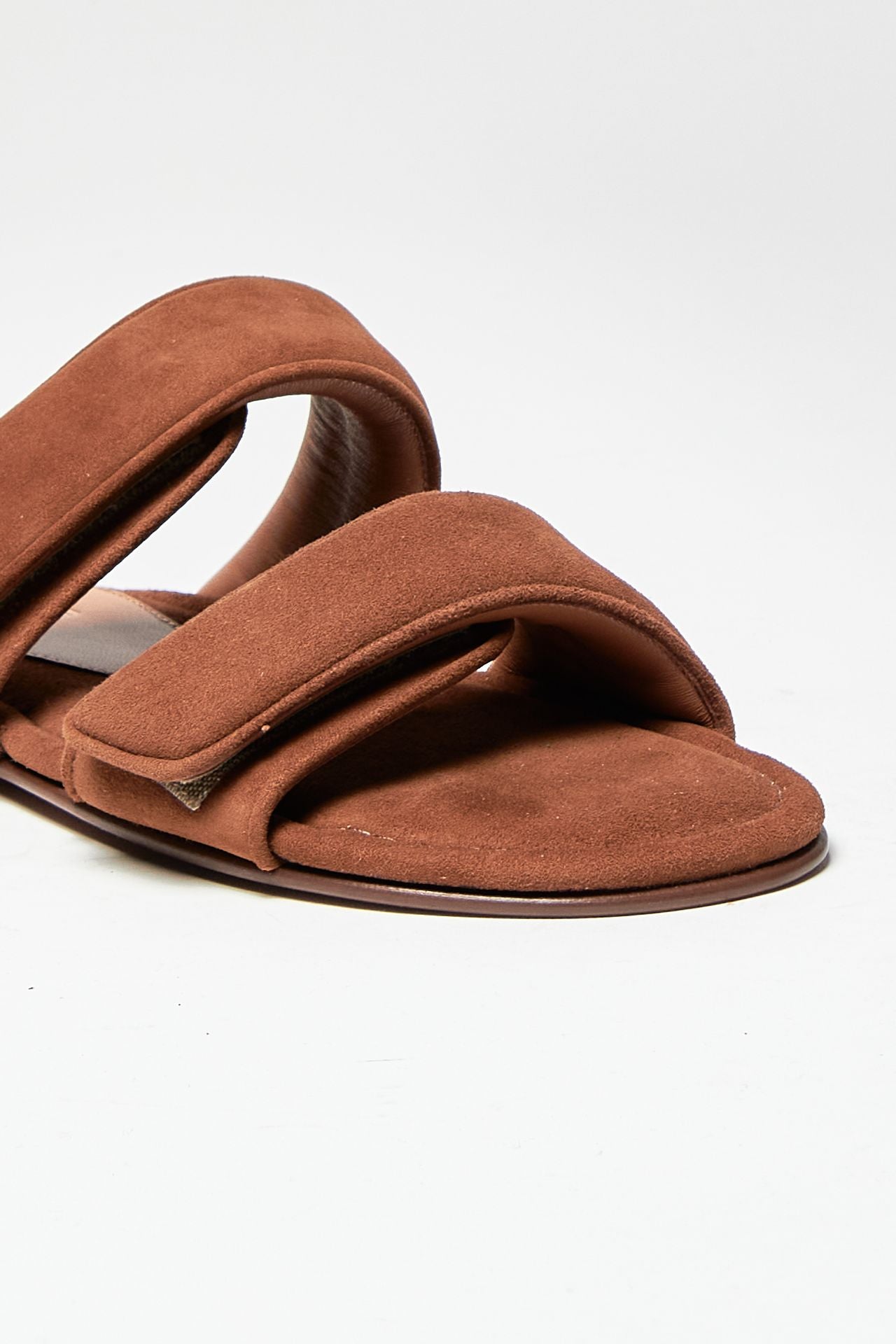 sandalo piatto julianne in suede tabacco donna Gia borghini - 1