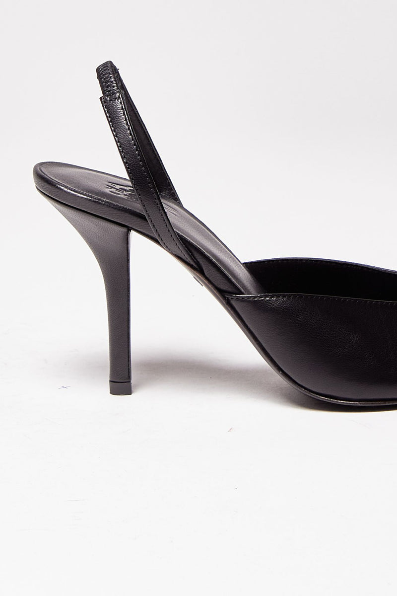 sandalo octavie in pelle nero donna Gia borghini - 6