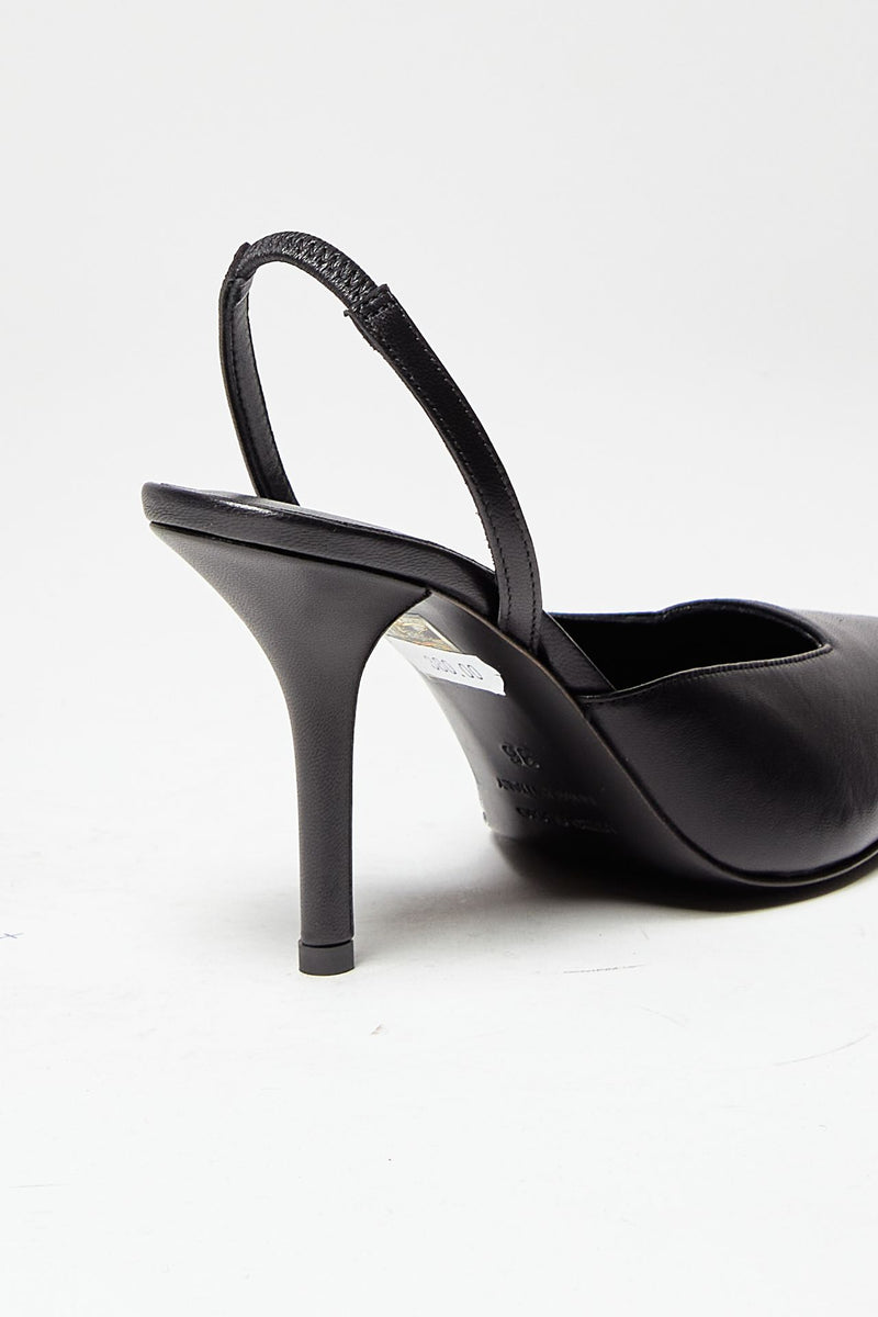 sandalo octavie in pelle nero donna Gia borghini - 7