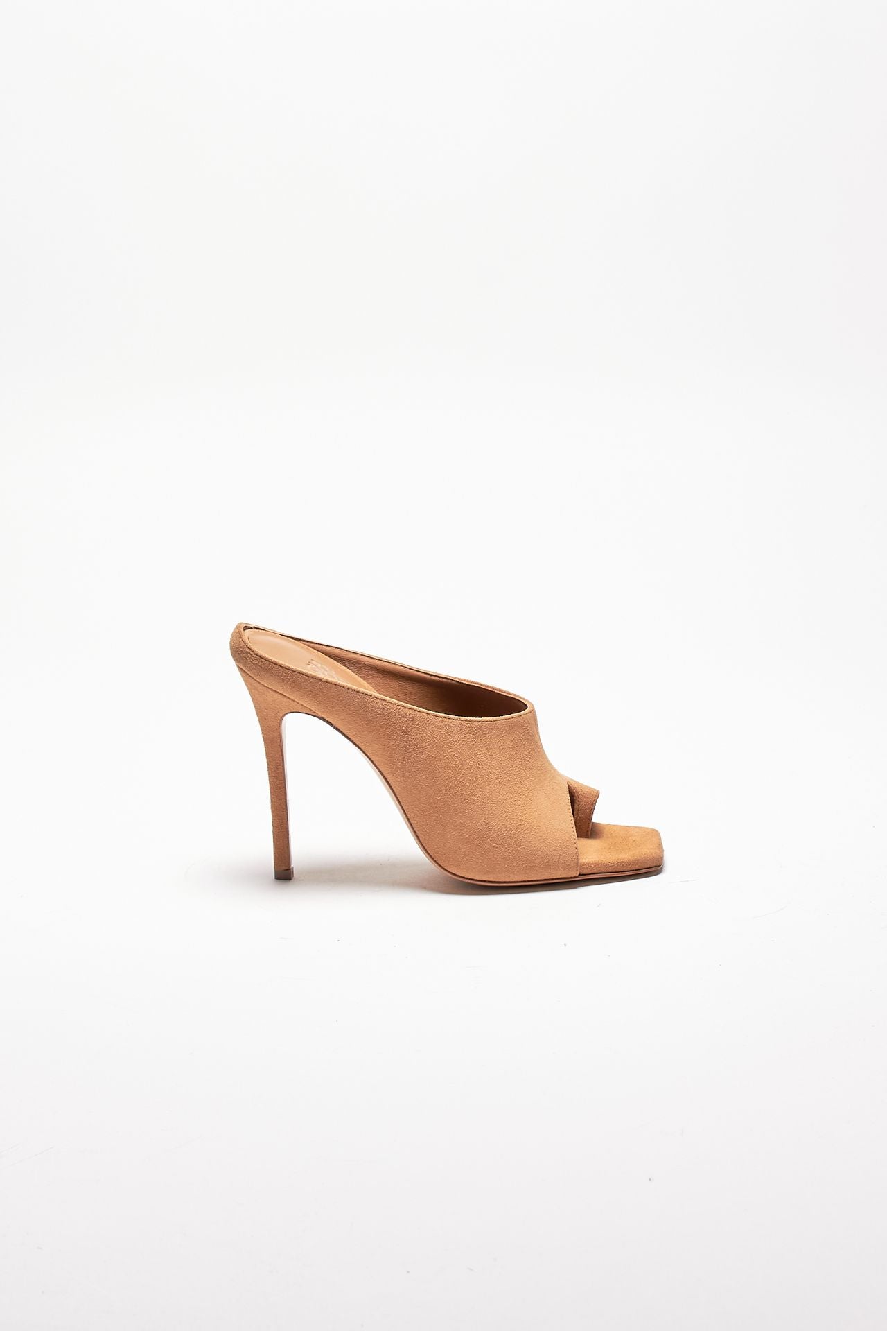 mules keira in suede cammello donna Gia borghini - 2
