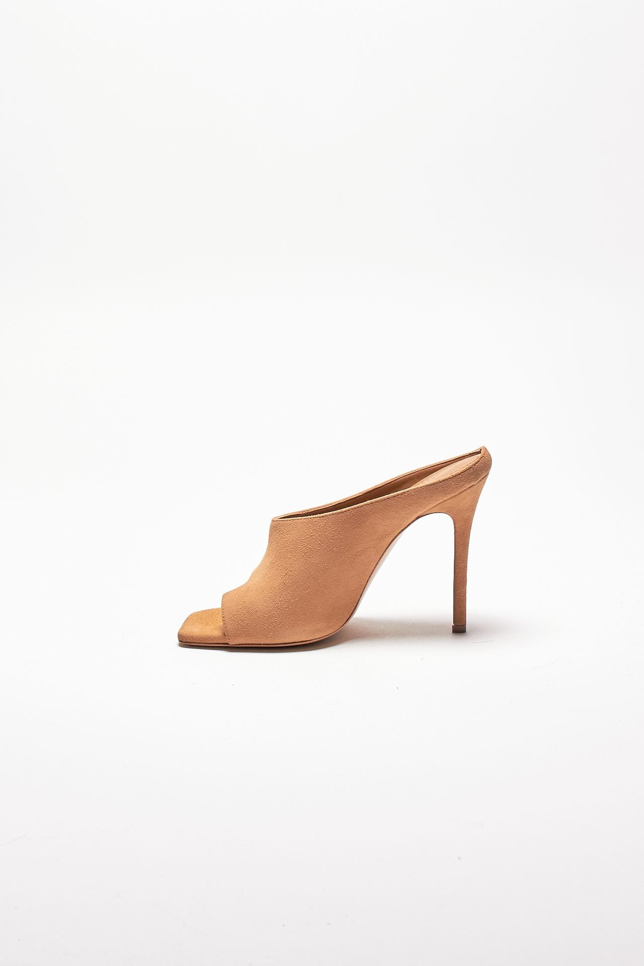 mules keira in suede cammello donna Gia borghini - 5