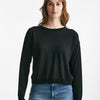 maglia in cotone e seta nero donna Grifoni - 6
