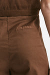 shorts con coulisse in cotone marrone donna Grifoni - 7