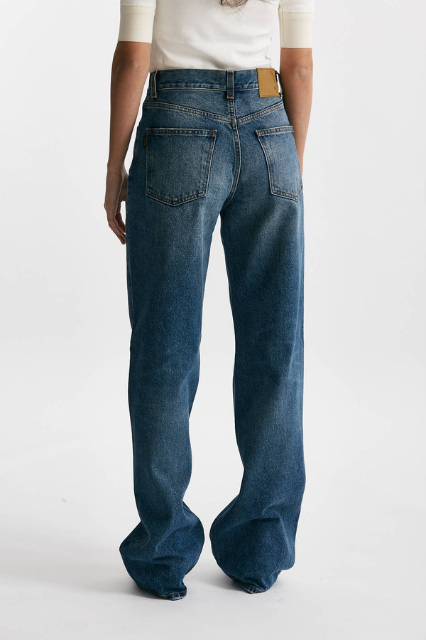 jeans palazzo korea medio/scuro donna Haikure