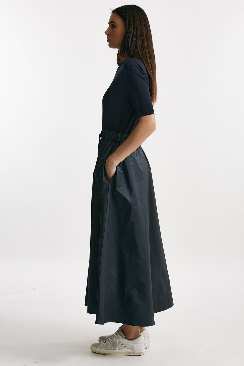 abito con gonna taffetà blu donna Herno - 2
