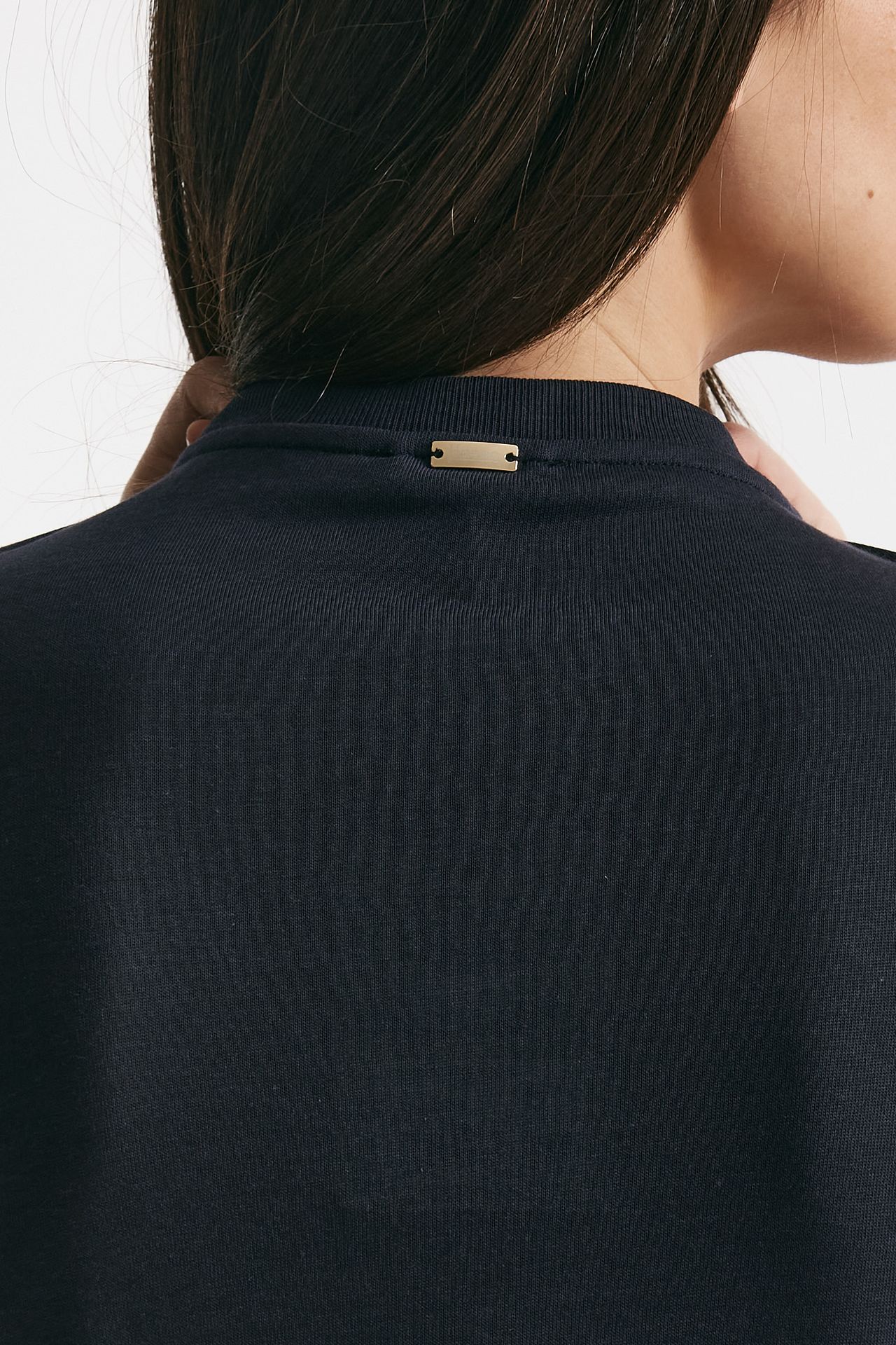 abito con gonna taffetà blu donna Herno - 7