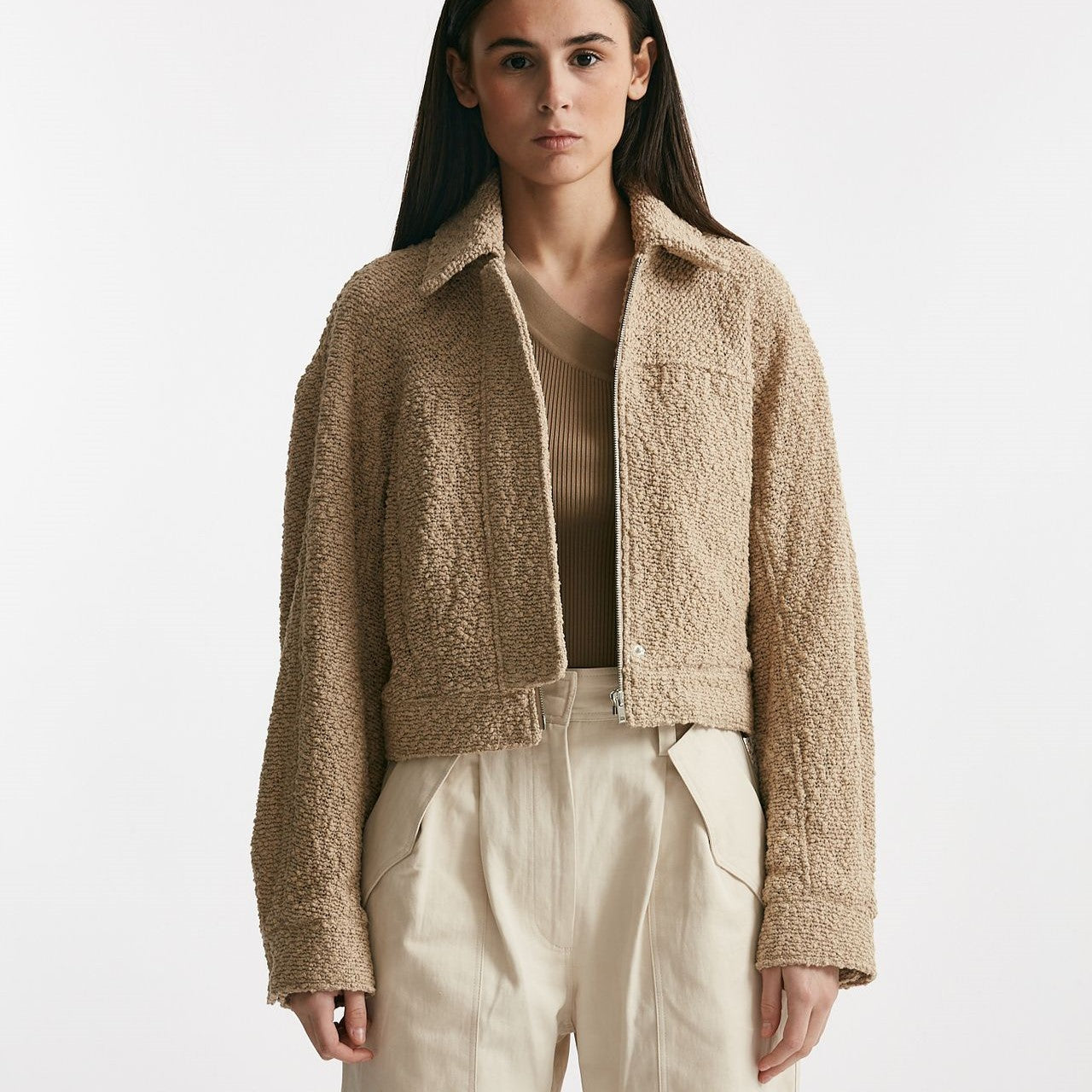 bomber bouclè beige donna Iro - 9