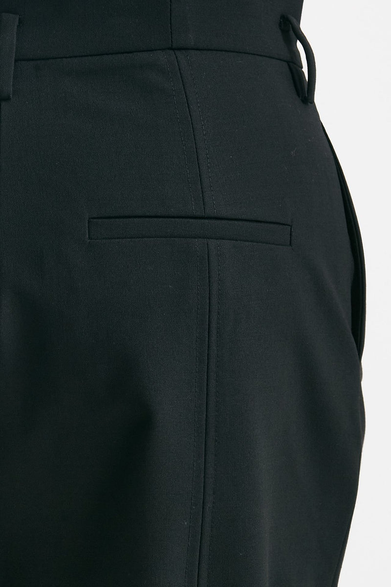 bermuda in fresco lana vita alta nero donna Iro - 6