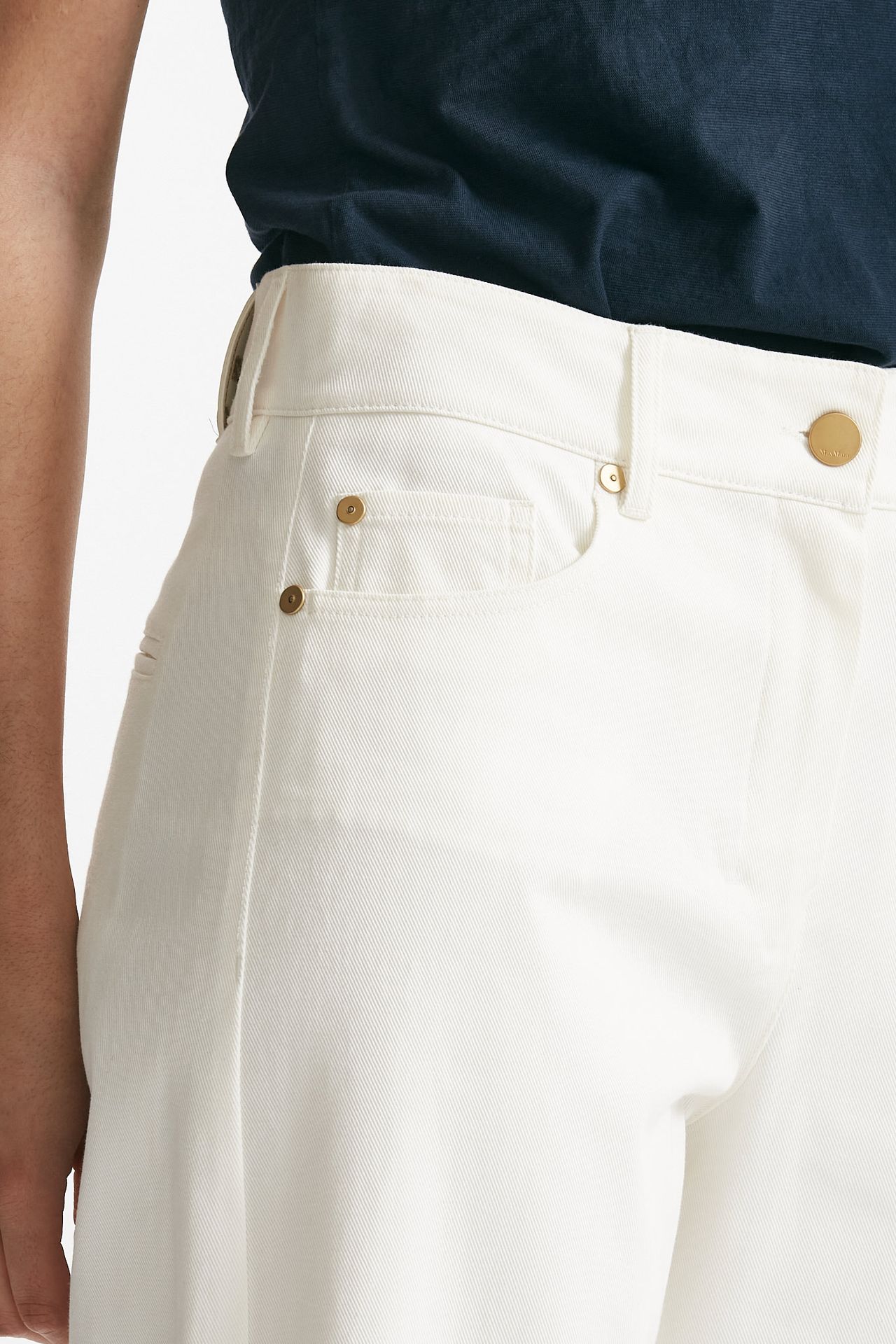 jeans palazzo marianna bianco donna Max mara s - 5