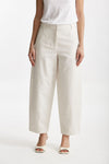 pantalone baggy in canvas ecru donna Max mara s - 1
