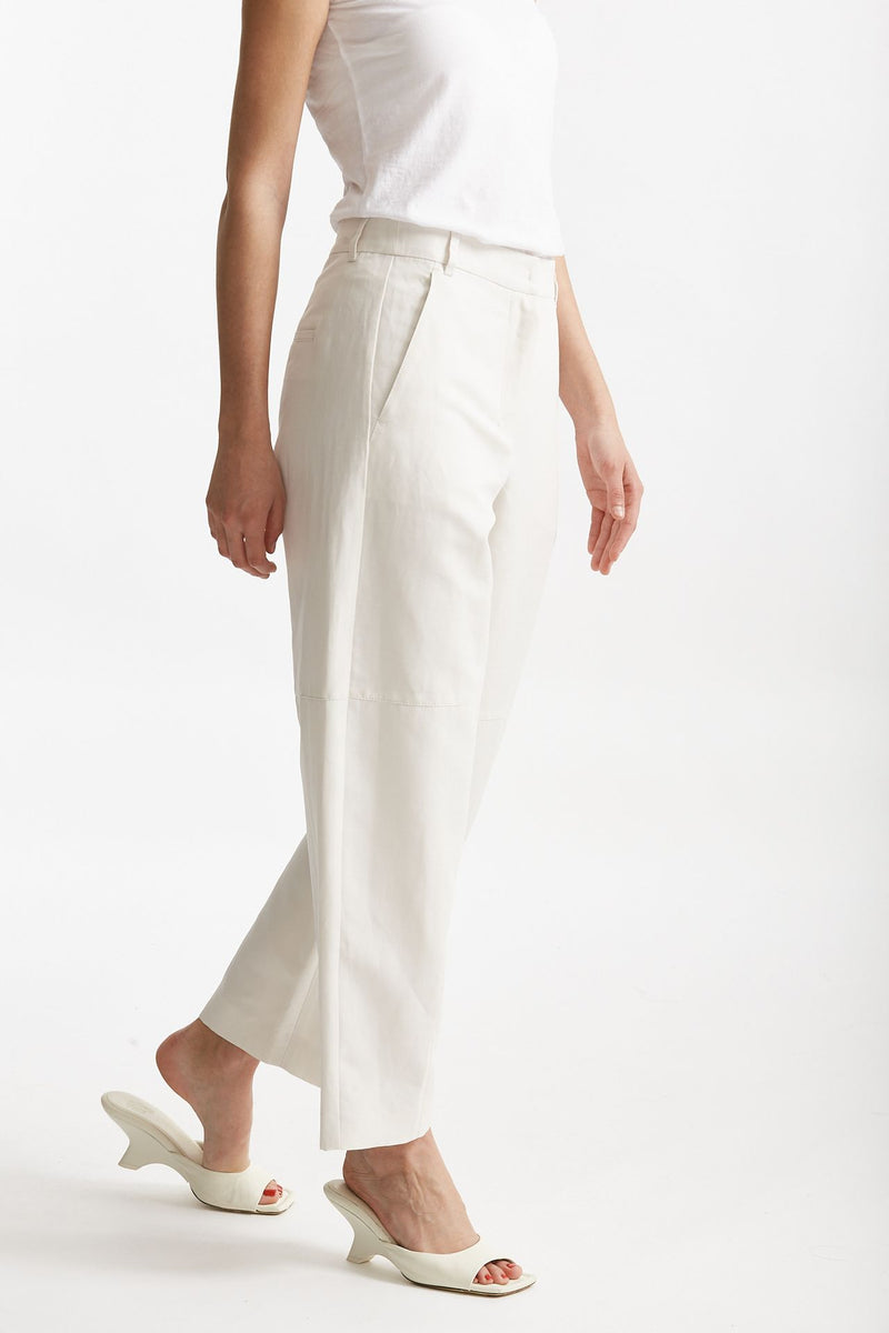 pantalone baggy in canvas ecru donna Max mara s - 4
