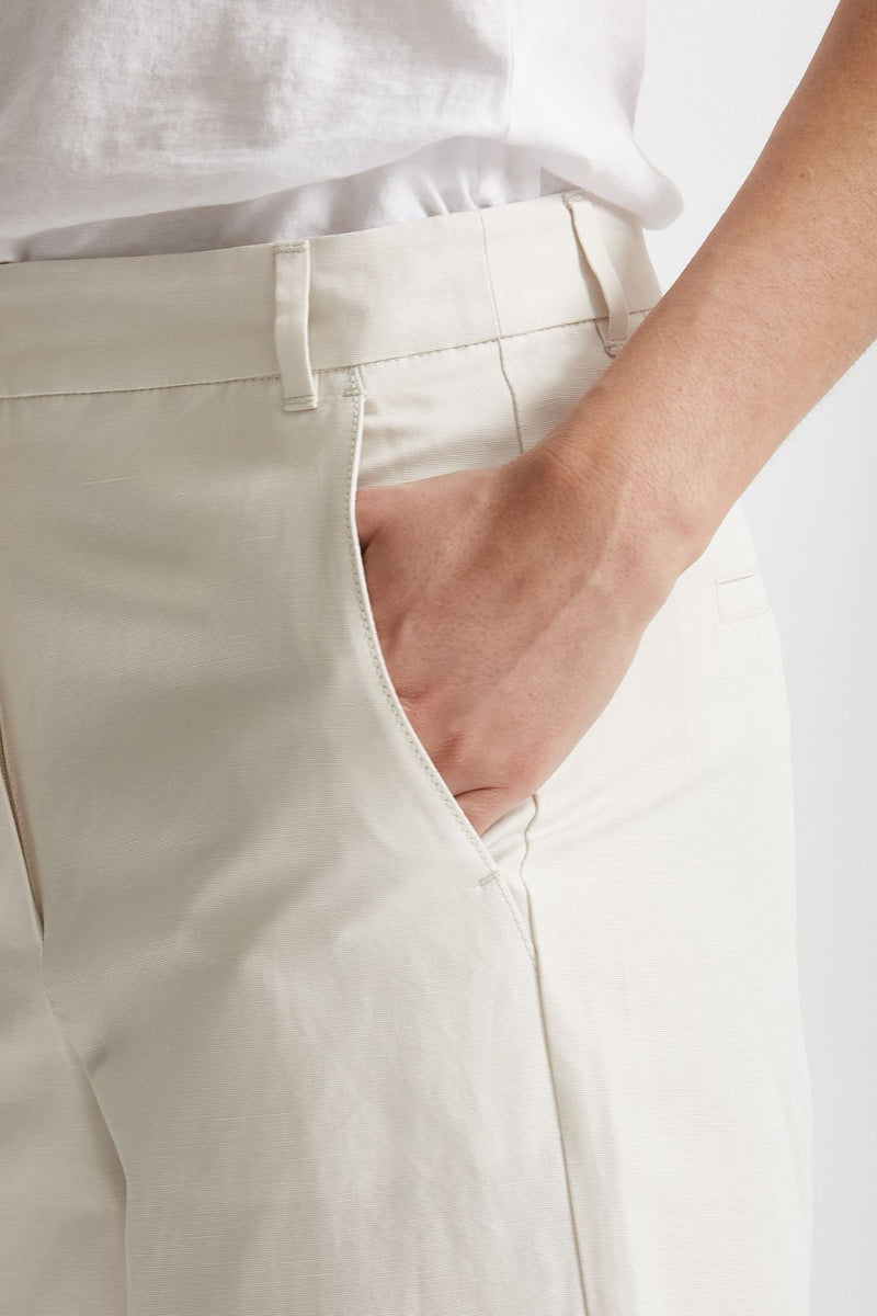 pantalone baggy in canvas ecru donna Max mara s - 5