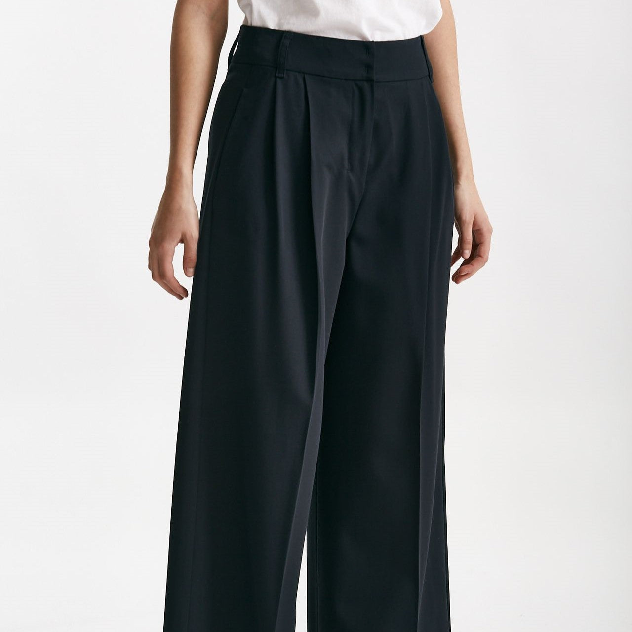 pantalone fluido nichols blu navy donna Max mara s - 6